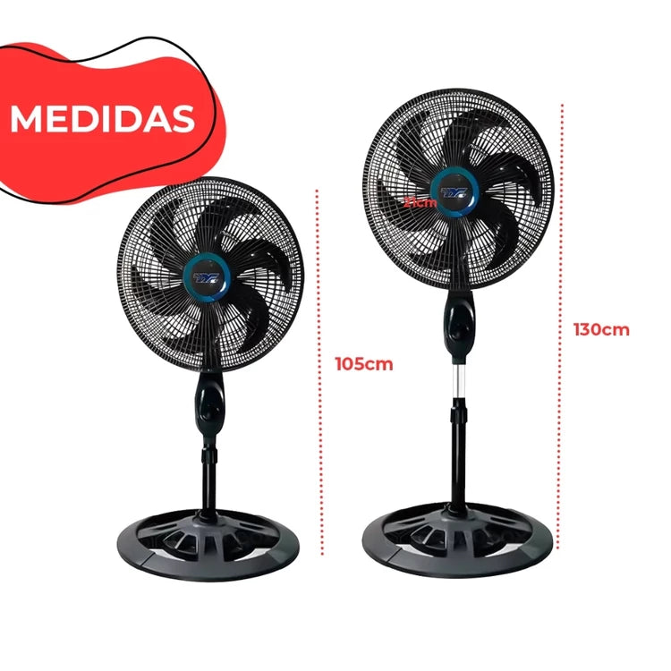 Ventilador turbo 6 Pas com regulador de tamanho 110v e 220v