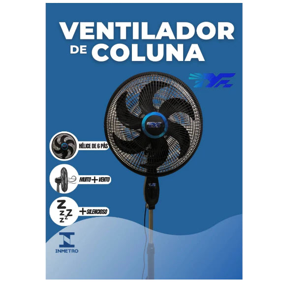 Ventilador turbo 6 Pas com regulador de tamanho 110v e 220v