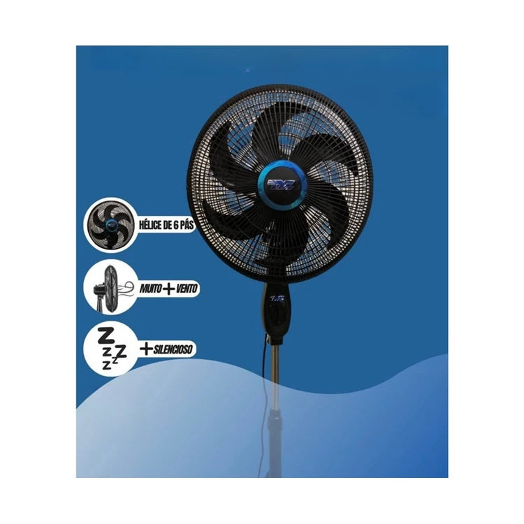 Ventilador turbo 6 Pas com regulador de tamanho 110v e 220v