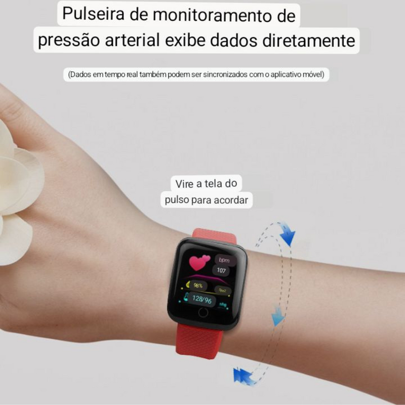 Smartwatch D13 relógio inteligente masculino, feminino , relógio esportivo para android ios