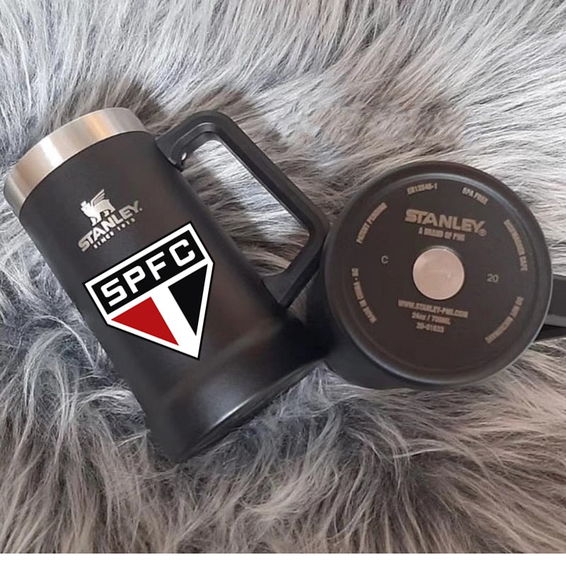 Escolha o Copo do seu Time do Coração ❤ Stanley 709ml Beer Cup Caneca Térmica de Aço Inoxidável.