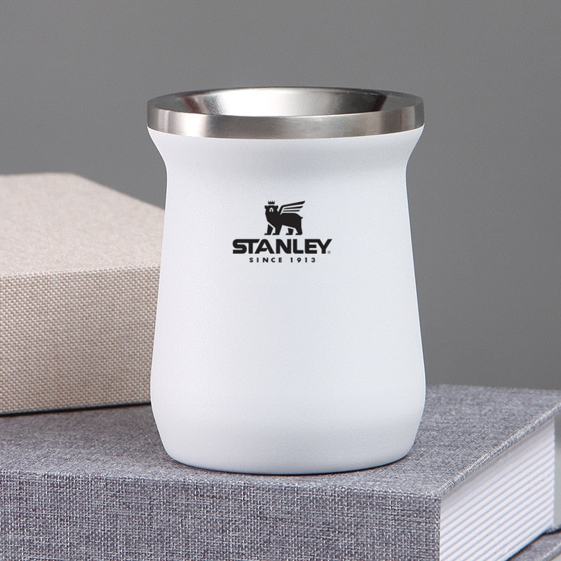 Stanley caneca de mesa de aço inoxidável caneca de vácuo mate xícara de chá caneca de cerveja gelada xícara de café excelente isolamento 10 oz copo de cabaça