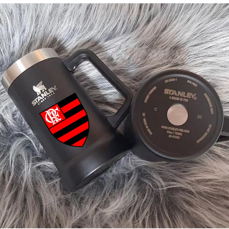 Escolha o Copo do seu Time do Coração ❤ Stanley 709ml Beer Cup Caneca Térmica de Aço Inoxidável.