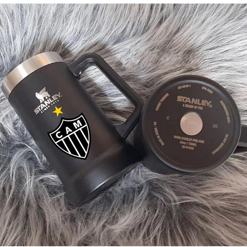 Escolha o Copo do seu Time do Coração ❤ Stanley 709ml Beer Cup Caneca Térmica de Aço Inoxidável.