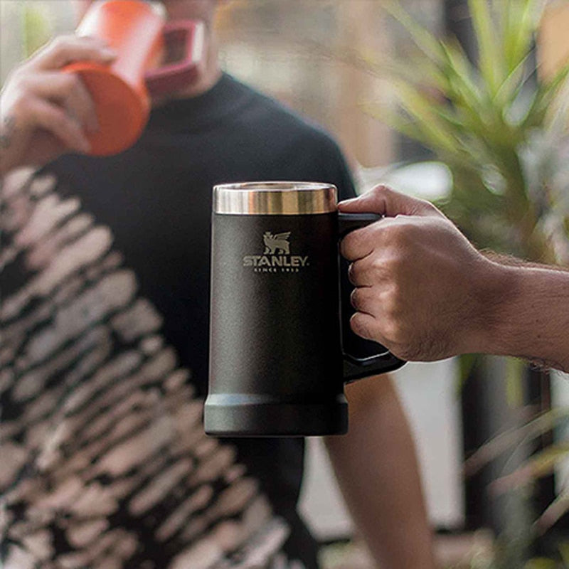 Escolha o Copo do seu Time do Coração ❤ Stanley 709ml Beer Cup Caneca Térmica de Aço Inoxidável.