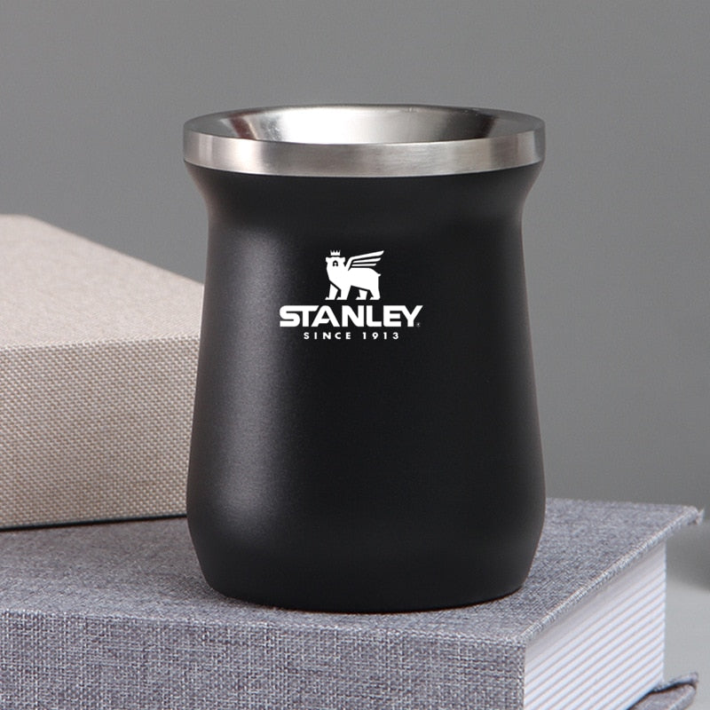 Stanley caneca de mesa de aço inoxidável caneca de vácuo mate xícara de chá caneca de cerveja gelada xícara de café excelente isolamento 10 oz copo de cabaça