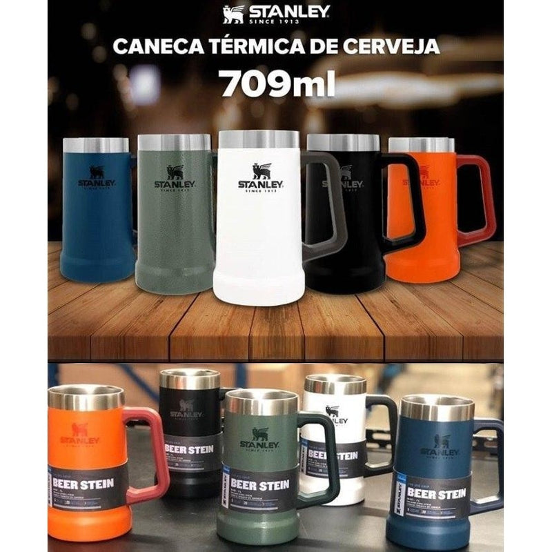 Escolha o Copo do seu Time do Coração ❤ Stanley 709ml Beer Cup Caneca Térmica de Aço Inoxidável.