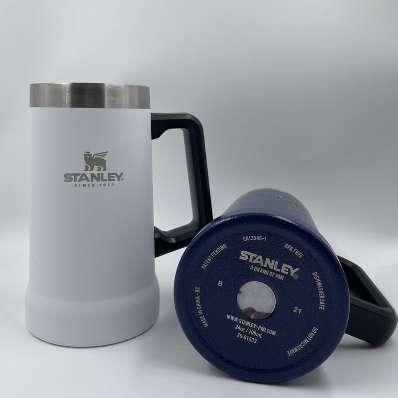 Escolha o Copo do seu Time do Coração ❤ Stanley 709ml Beer Cup Caneca Térmica de Aço Inoxidável.